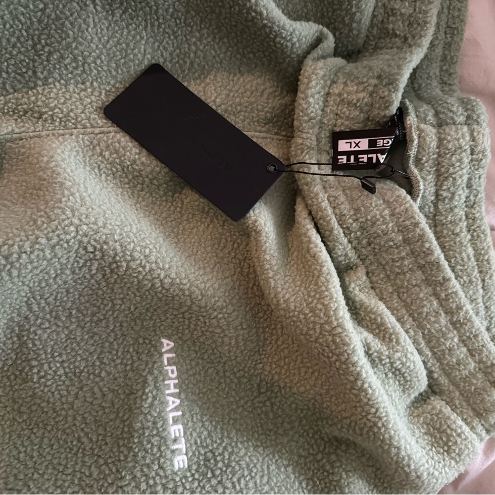 Alphalete Sage Green Fleece Leggings
